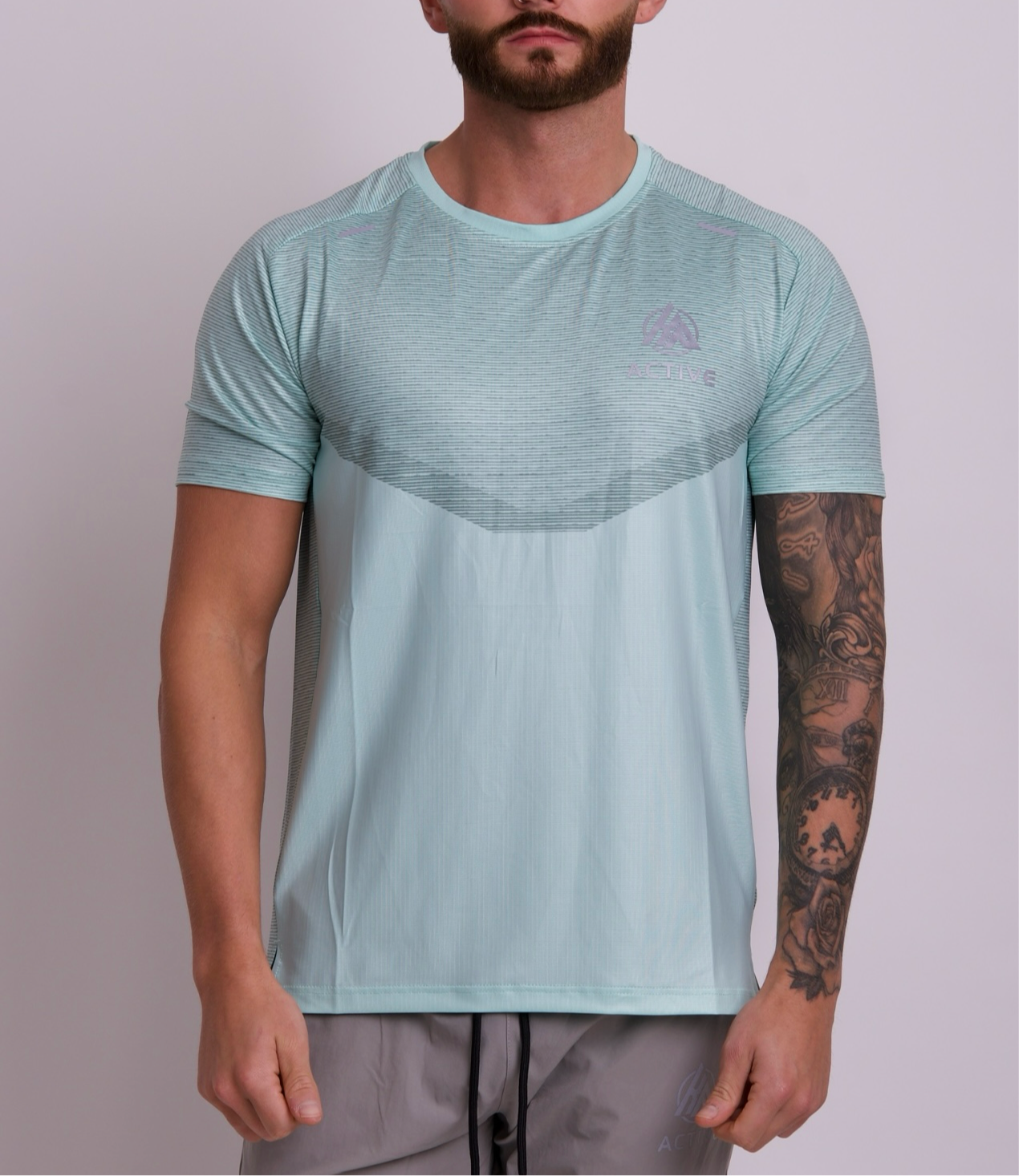 KEEP PUSHING MINT TECH TEE