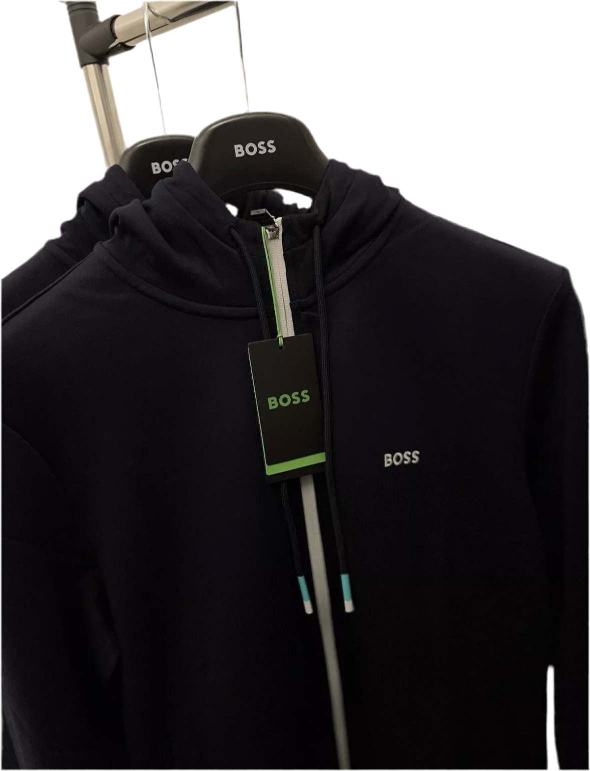 BOSS - LOGO ZIP UP HOODIE ATHLEISURE