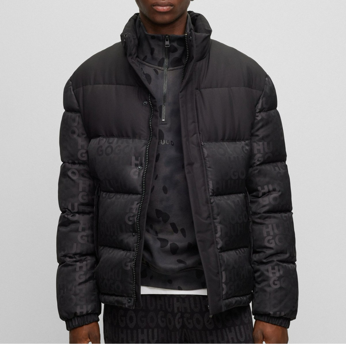 HUGO - JACKET QUILTED BALTO BLACK