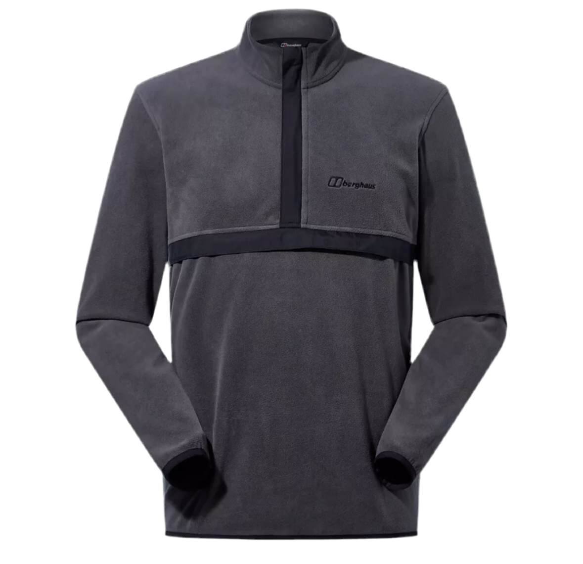 BERGHAUS - 1/2 ZIP ASLAM MICRO FLEECE GREY/BLACK