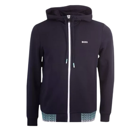 BOSS - LOGO ZIP UP HOODIE ATHLEISURE